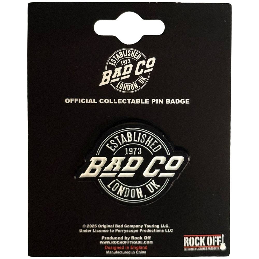 Bad Company - Est. 1973 Circle Logo Métal broche - Noir